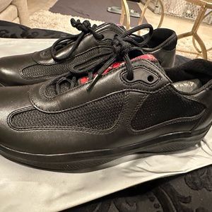 PRADA Linea Rossa women’s sneaker size 38 (8) in all black